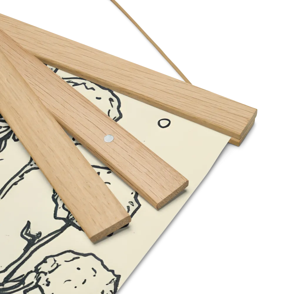 A Young Guardian of Nature | Poster With Oak Wood Hanger | 16″×16″