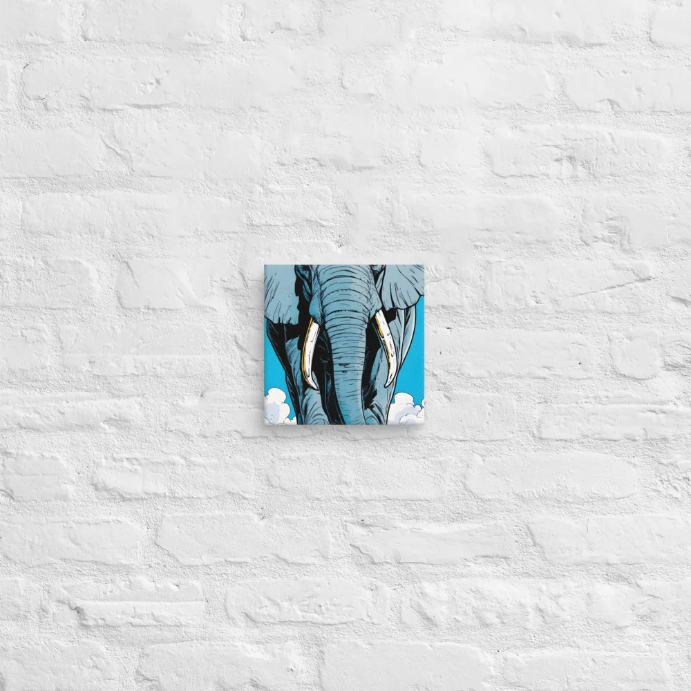 Majestic Presence: The Elephant | Canvas | 8″×8″