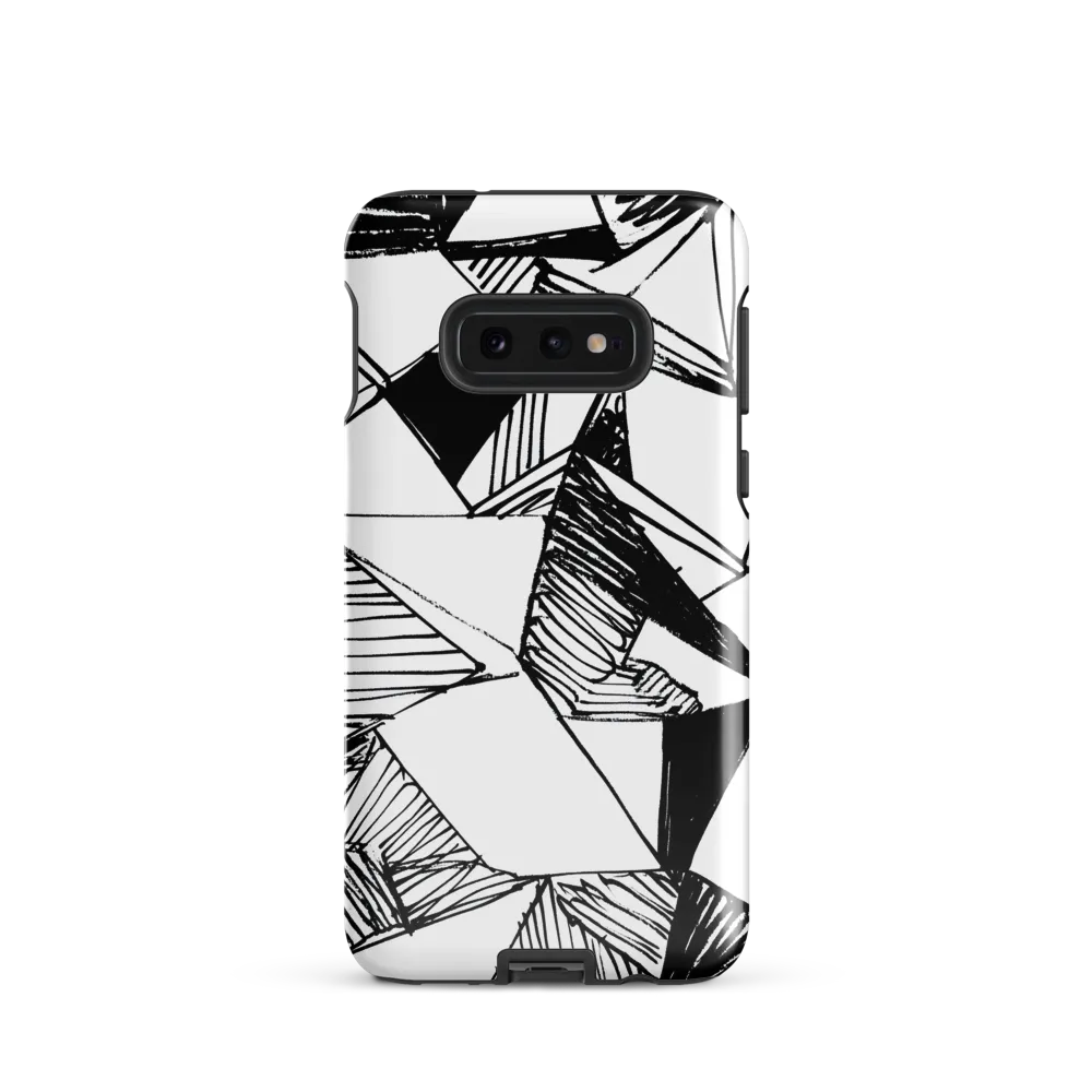 Dynamic Geometry in Ink | Phone Case |  S10e | Tough Case | Glossy