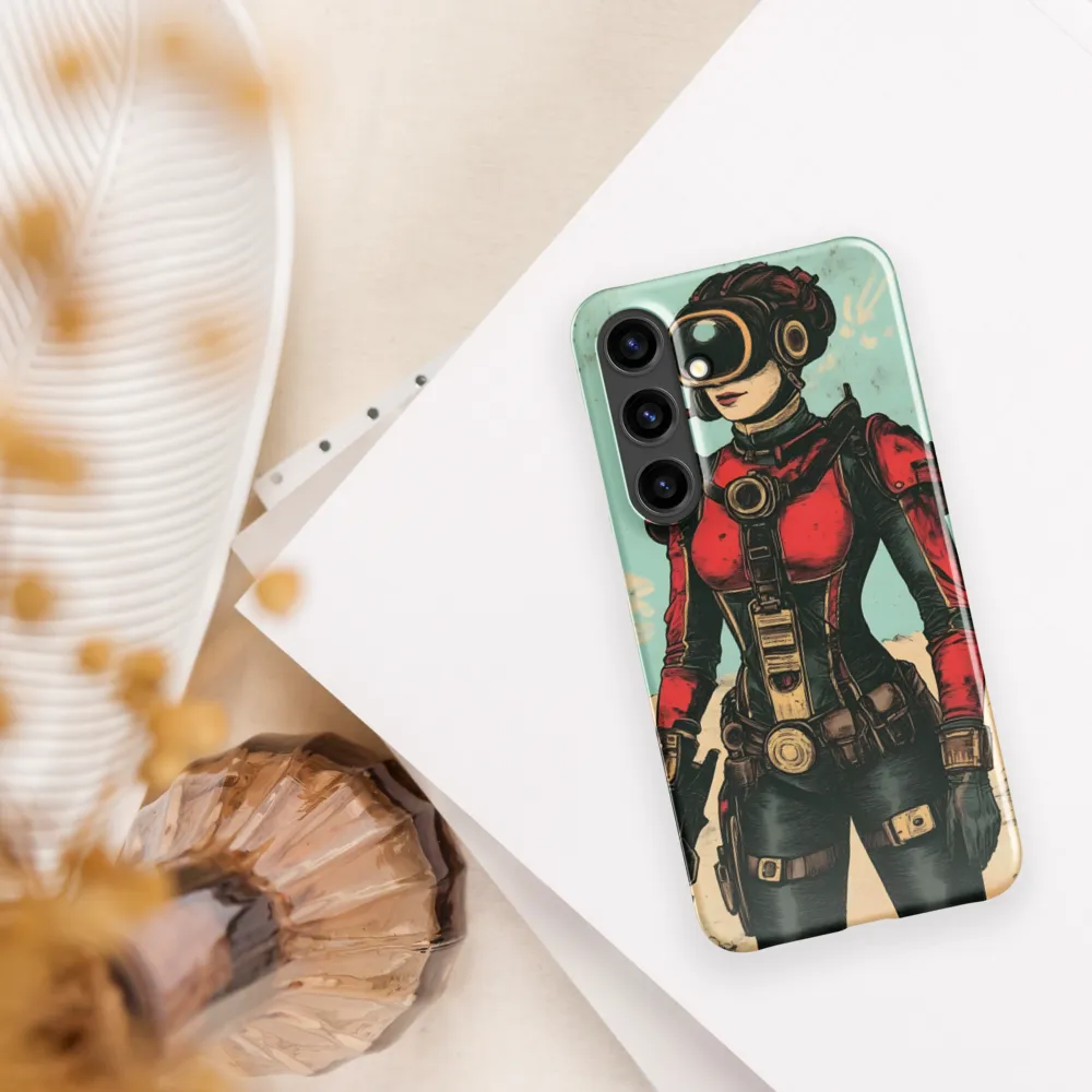 Futuristic Explorer: A Steampunk Adventure | Phone Case |  S24 Plus | Snap Case | Glossy