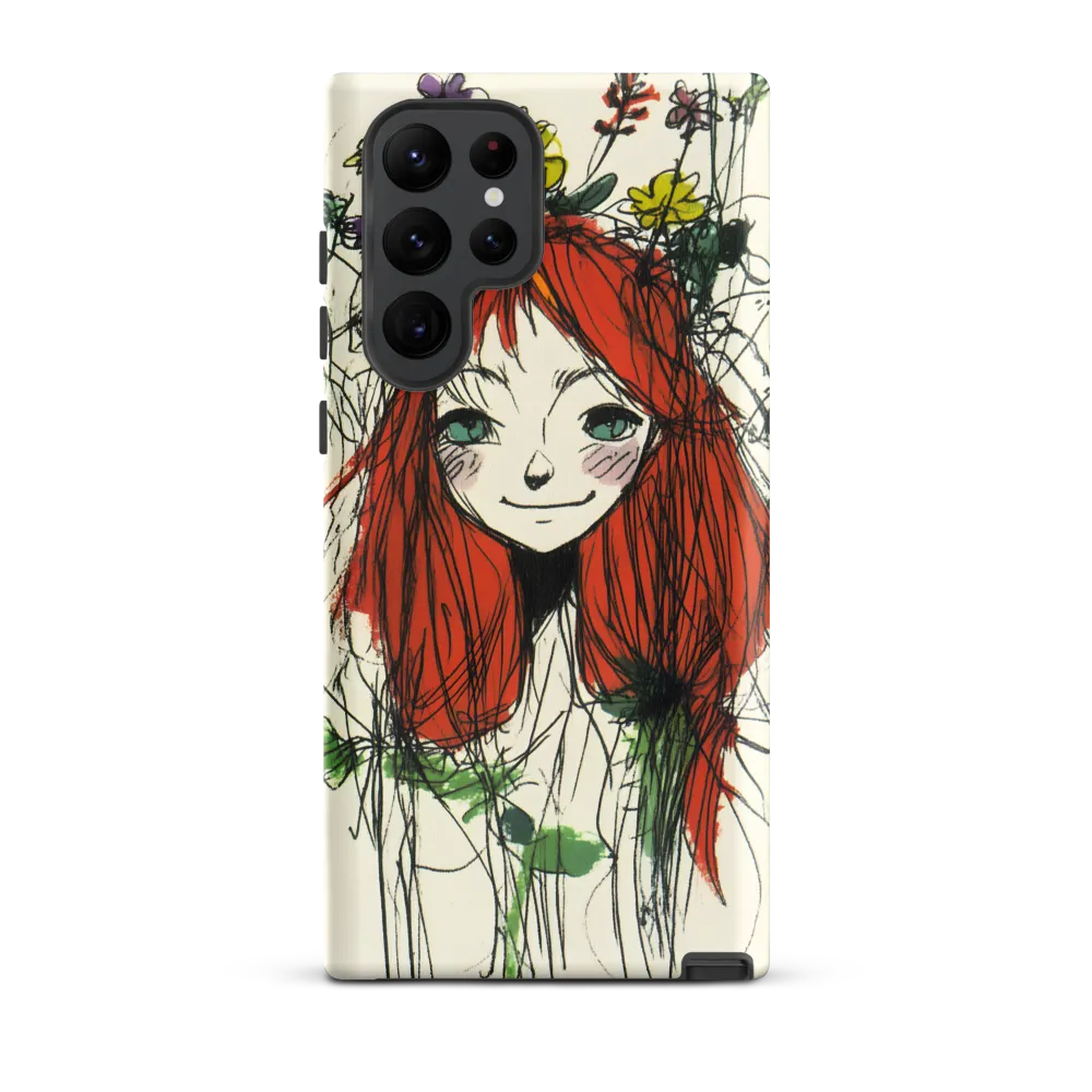 Whimsical Floral Portrait