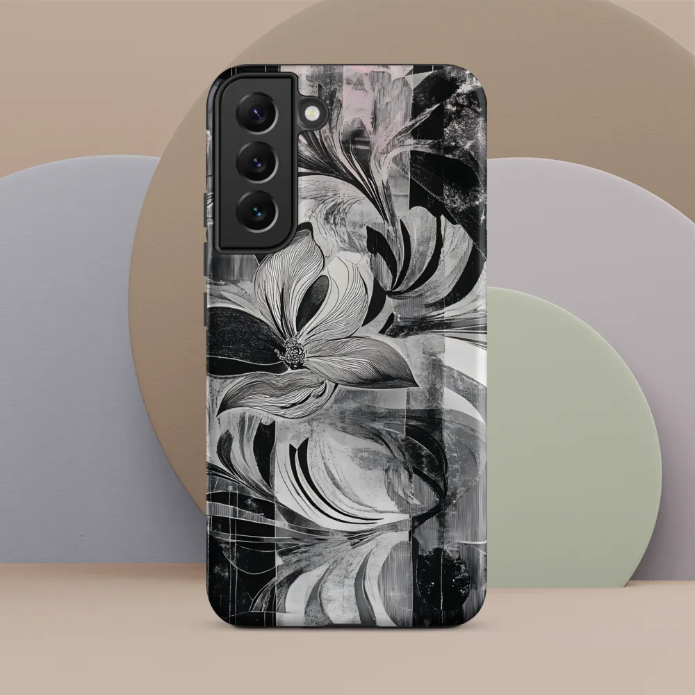 Floral Fusion in Monochrome