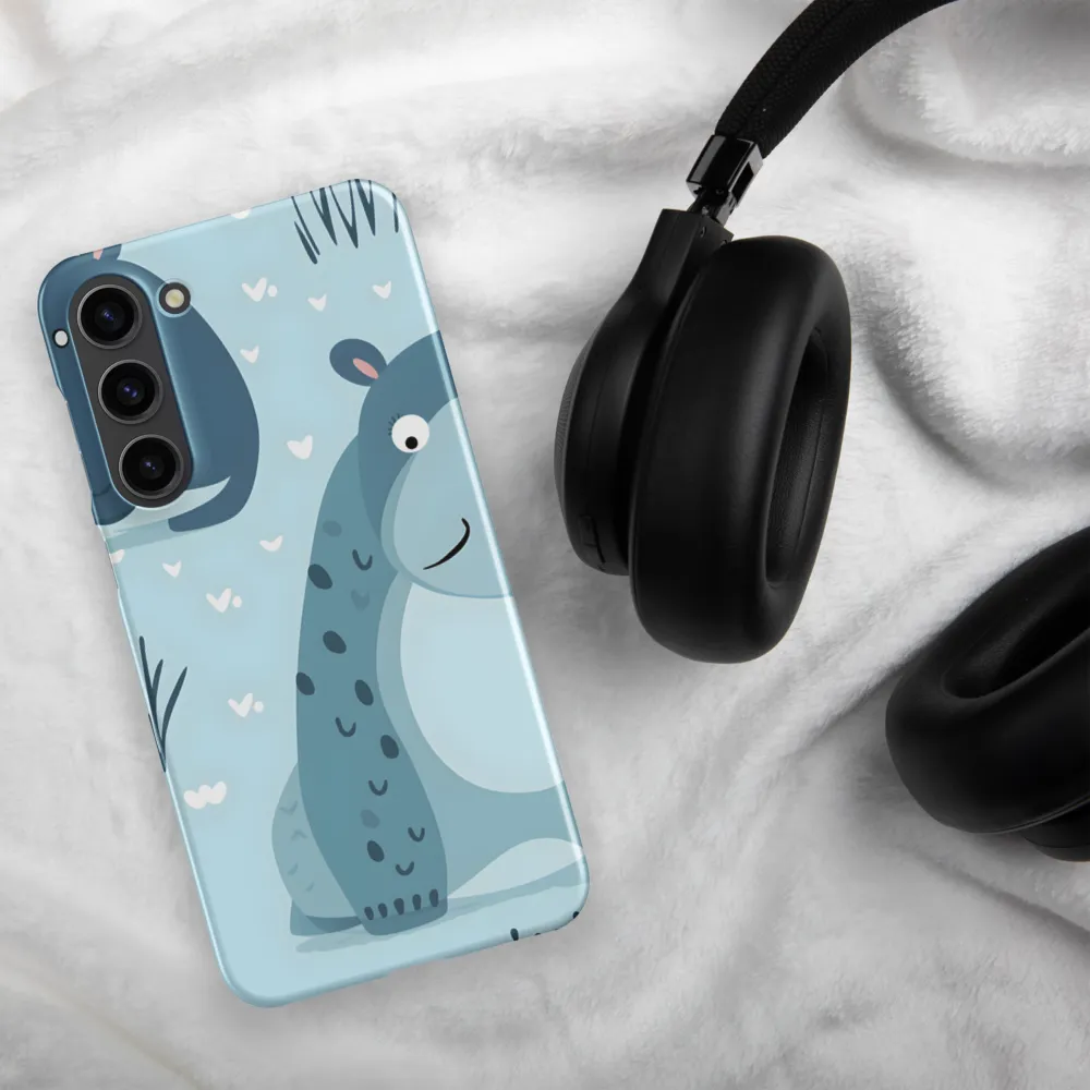 Whimsical Hippo Delight | Phone Case |  S23 Plus | Snap Case | Matte