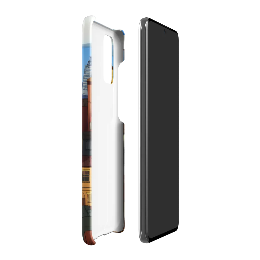 Urban Symphony: A Colorful Cityscape | Phone Case |  S20 Plus | Snap Case | Matte