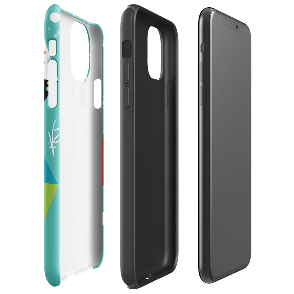 Playful Geometric Harmony | Phone Case |  11 Pro Max | Tough Case | Glossy