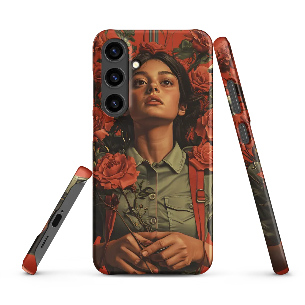 Harmony and Strength: A Portrait Among Roses