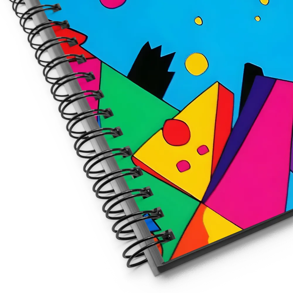 Colorful Geometric Playfulness | Spiral Notebook