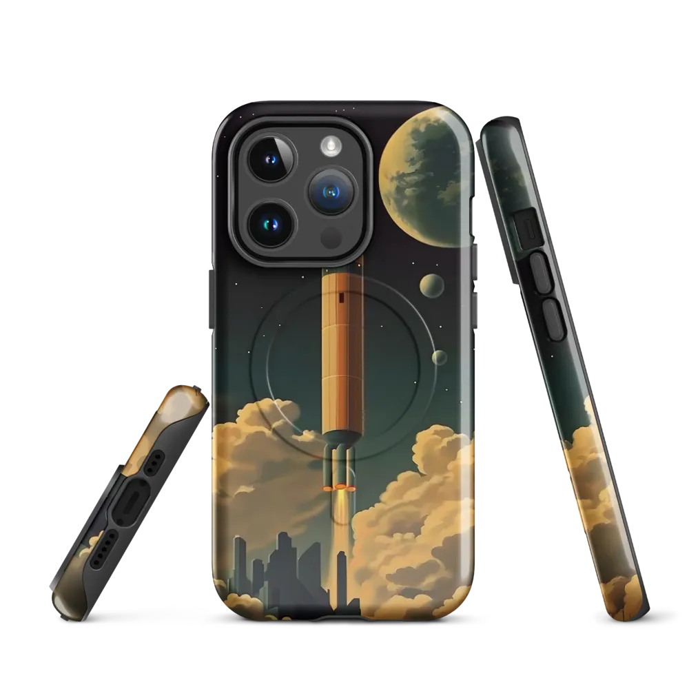 Journey Through the Cosmic Frontier | Phone Case |  14 Pro | MagSafe® Tough Case | Glossy