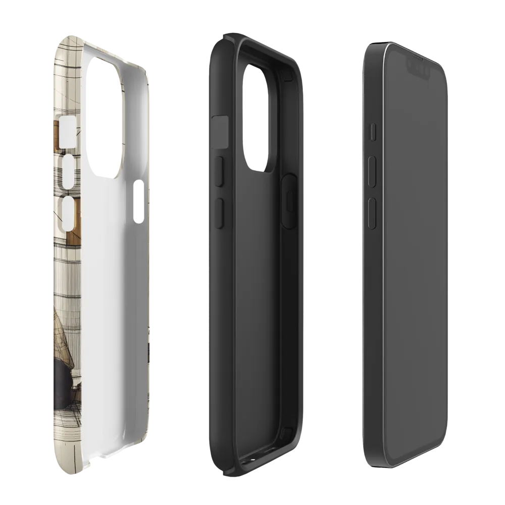 Quiet Reflections in Line | Phone Case |  13 Pro | Tough Case | Glossy