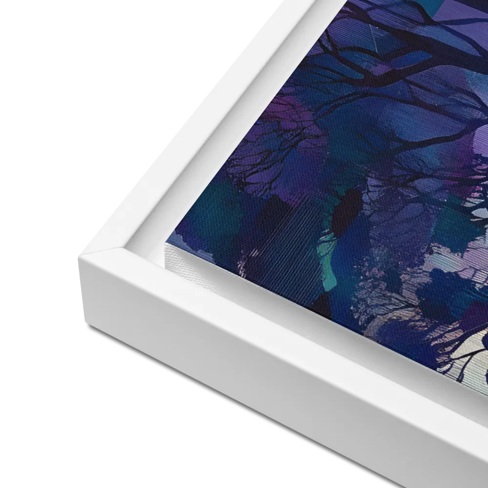 Tranquil Geometry: A Journey Through Color | Canvas with White Frame | 16″×20″