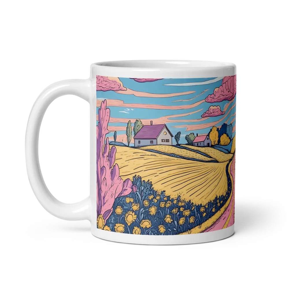 Idyllic Countryside Journey | Mug with White inside | 11 oz