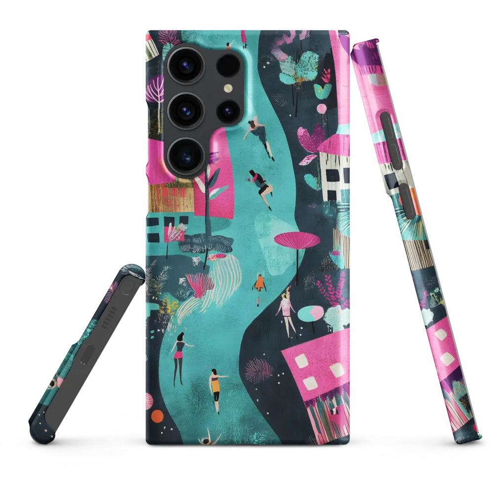 Whimsical Journey Through a Vibrant Landscape | Phone Case |  S23 Ultra | Snap Case | Matte