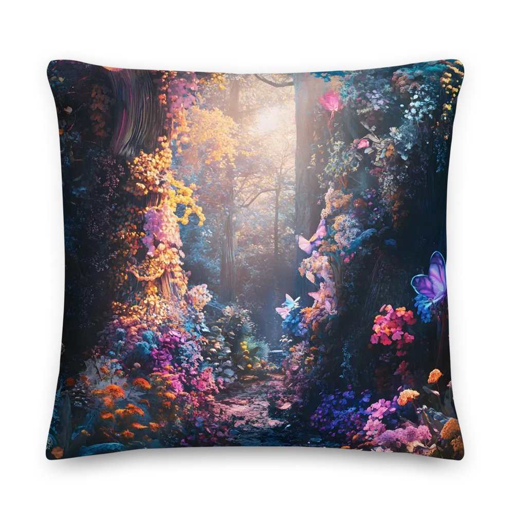 Enchanted Butterfly Forest | Pillow | 22″×22″