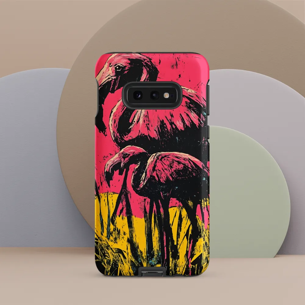 Flamingo Duet: A Pop Art Expression