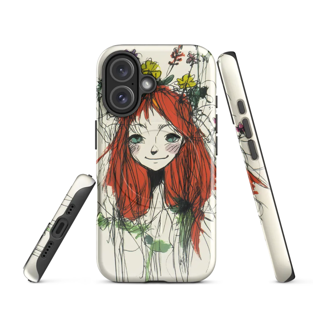 Whimsical Floral Portrait