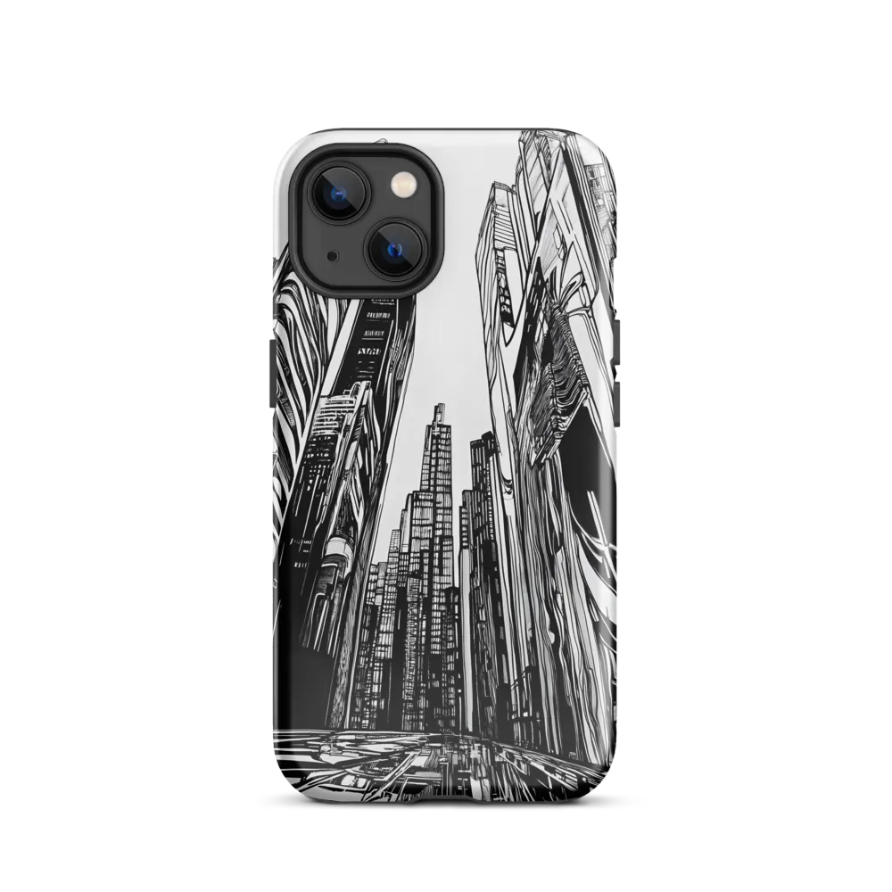 Urban Echoes: A Line Art Journey