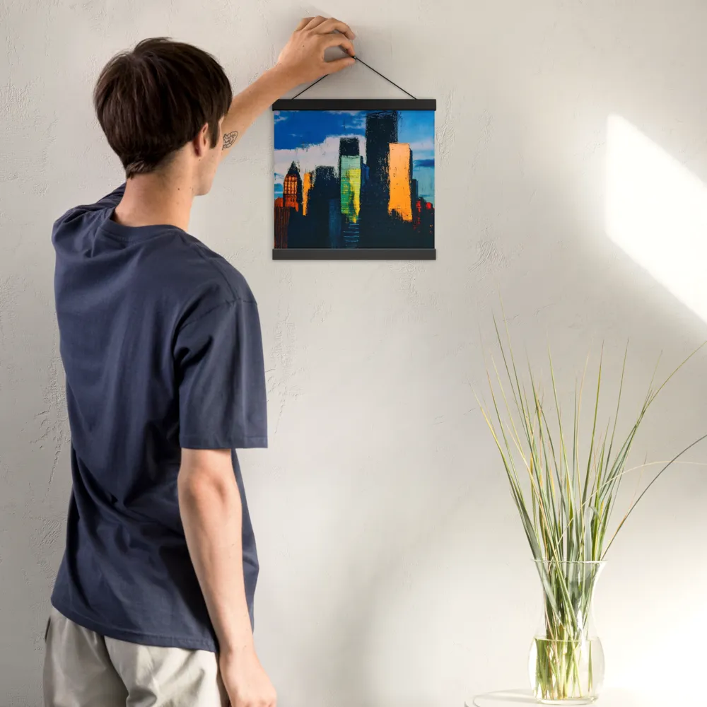 Reflections of Tranquility | Poster With Black Wood Hanger | 12″×12″