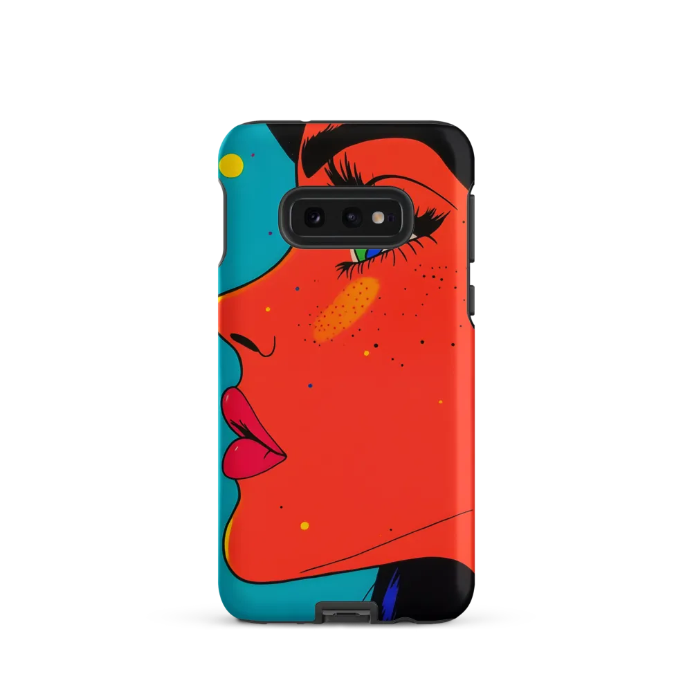 Vibrant Feminine Profile in Pop Art