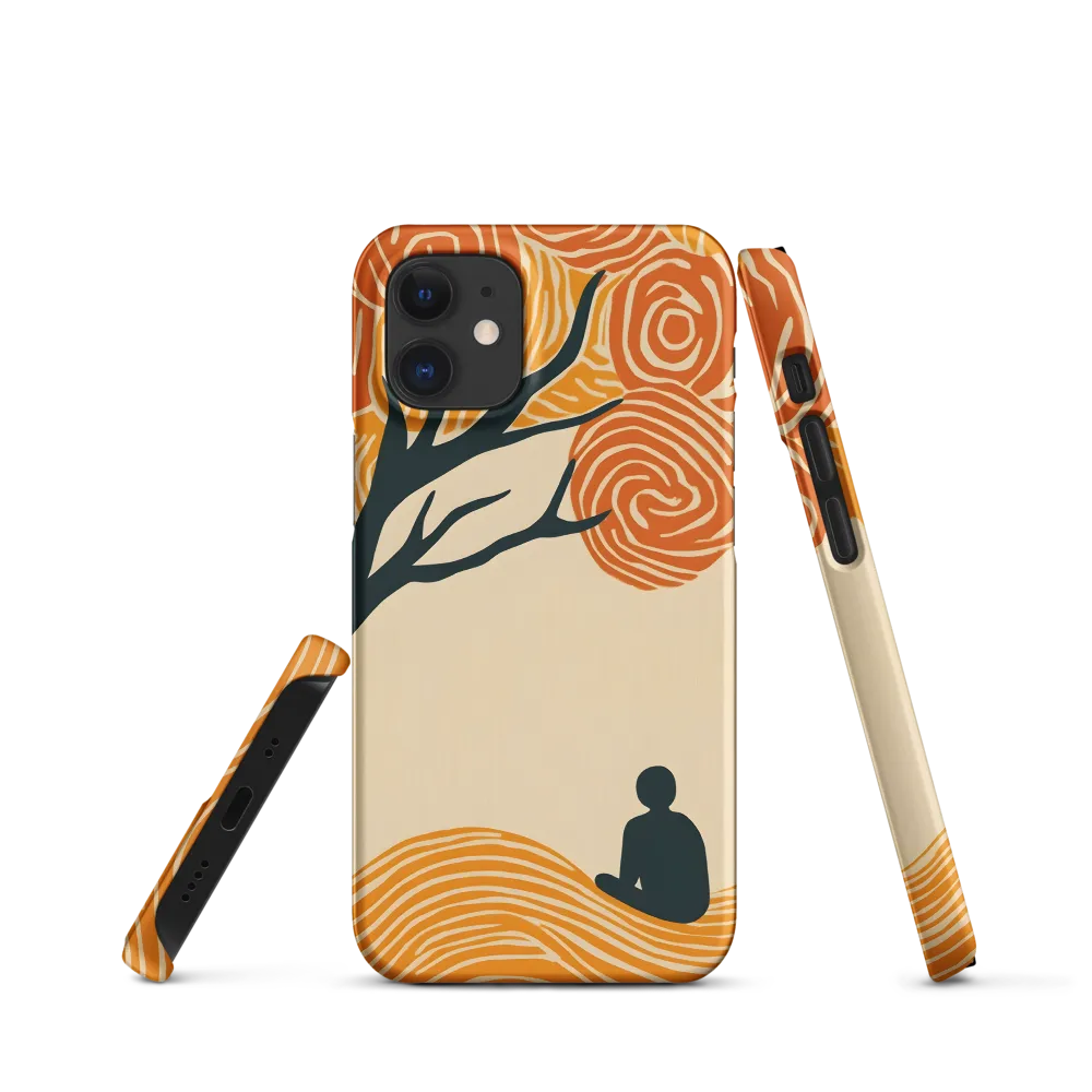 Silent Reflections under Swirling Leaves | Phone Case |  12 Mini | Snap Case | Matte