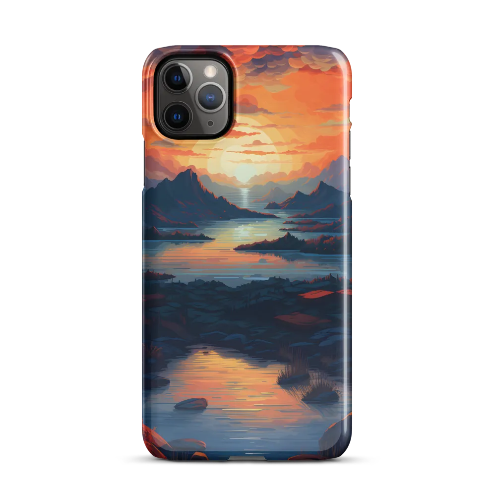 Ethereal Evening: A Digital Dusk | Phone Case |  11 Pro Max | Snap Case | Glossy