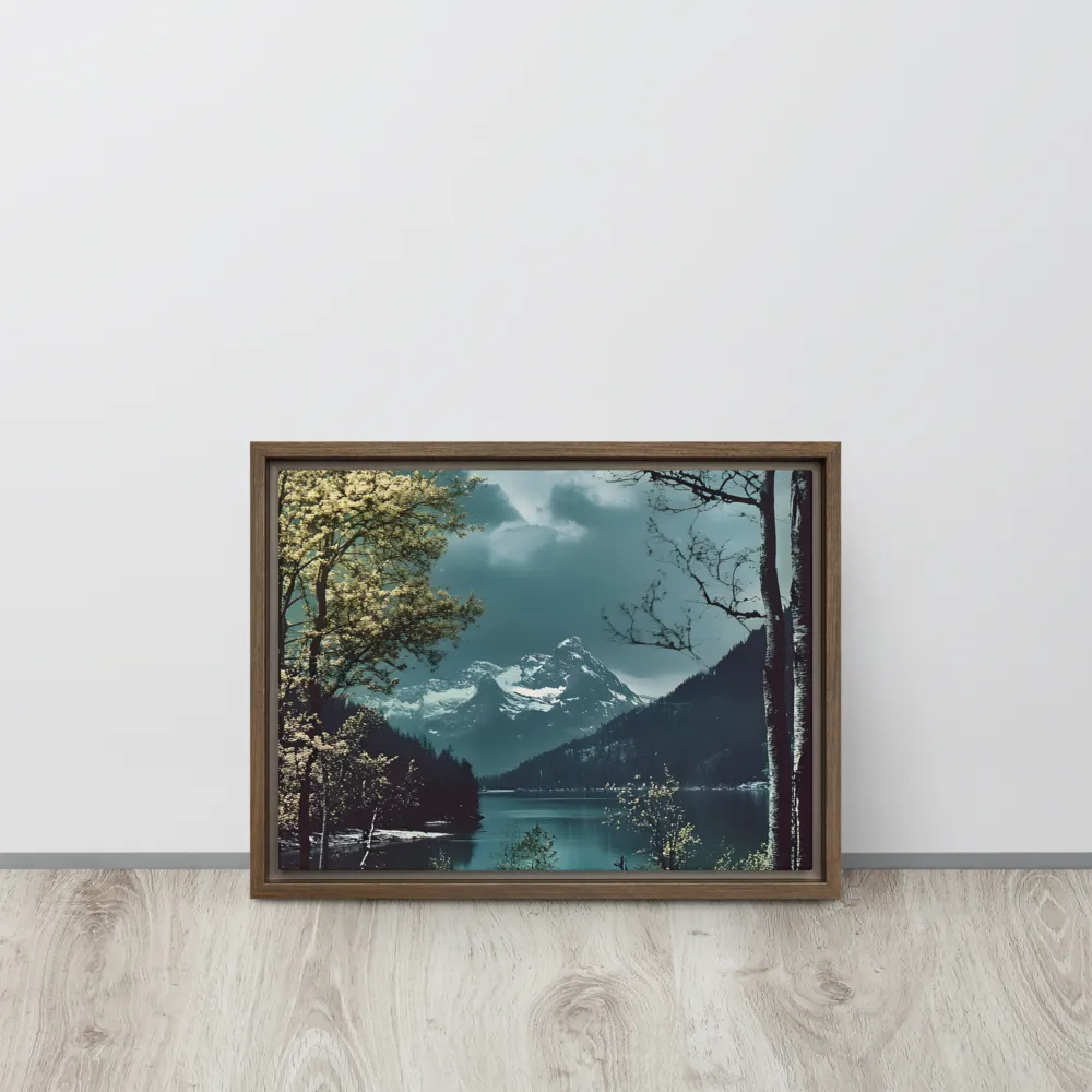 Whispers of Tranquility | Canvas with Brown Frame | 12″×16″