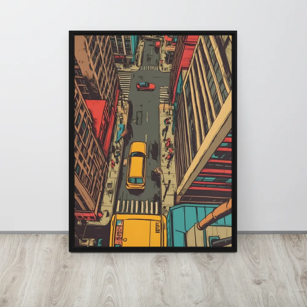 Urban Symphony | Canvas with Black Frame | 24″×32″
