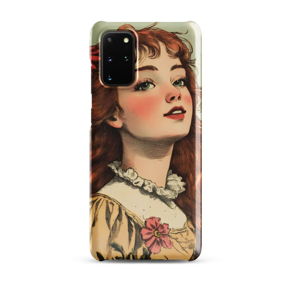 Whimsical Portrait of a Flower-Adorned Girl