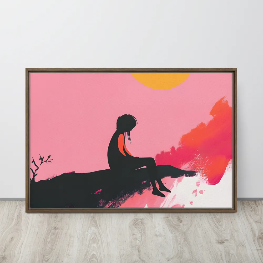Whispers of the Sun | Canvas with Brown Frame | 24″×36″