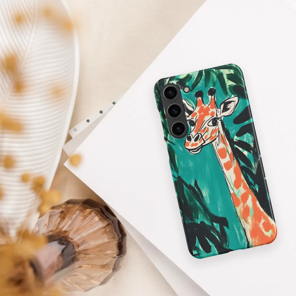 Curious Giraffe in Lush Greenery | Phone Case |  S23 Plus | Snap Case | Matte