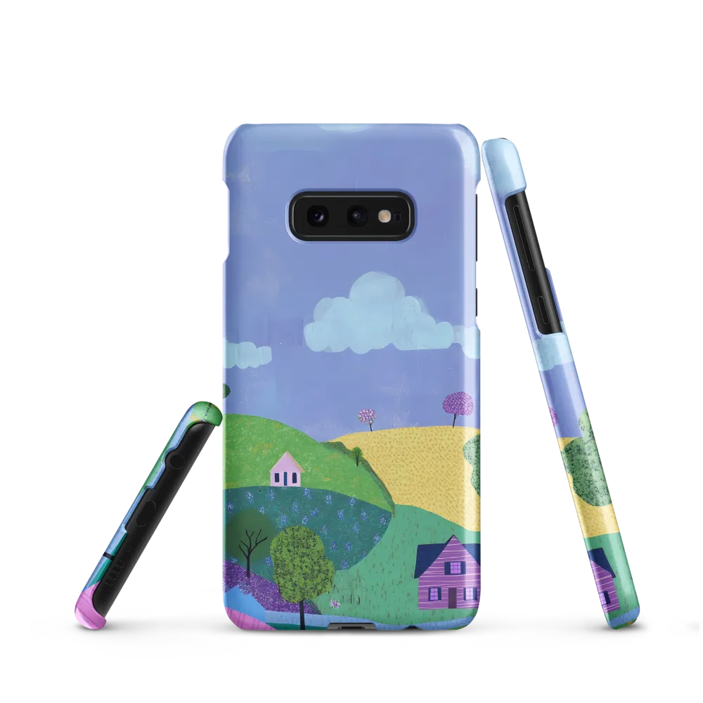 Whimsical Hills and Quaint Homes | Phone Case |  S10e | Snap Case | Matte