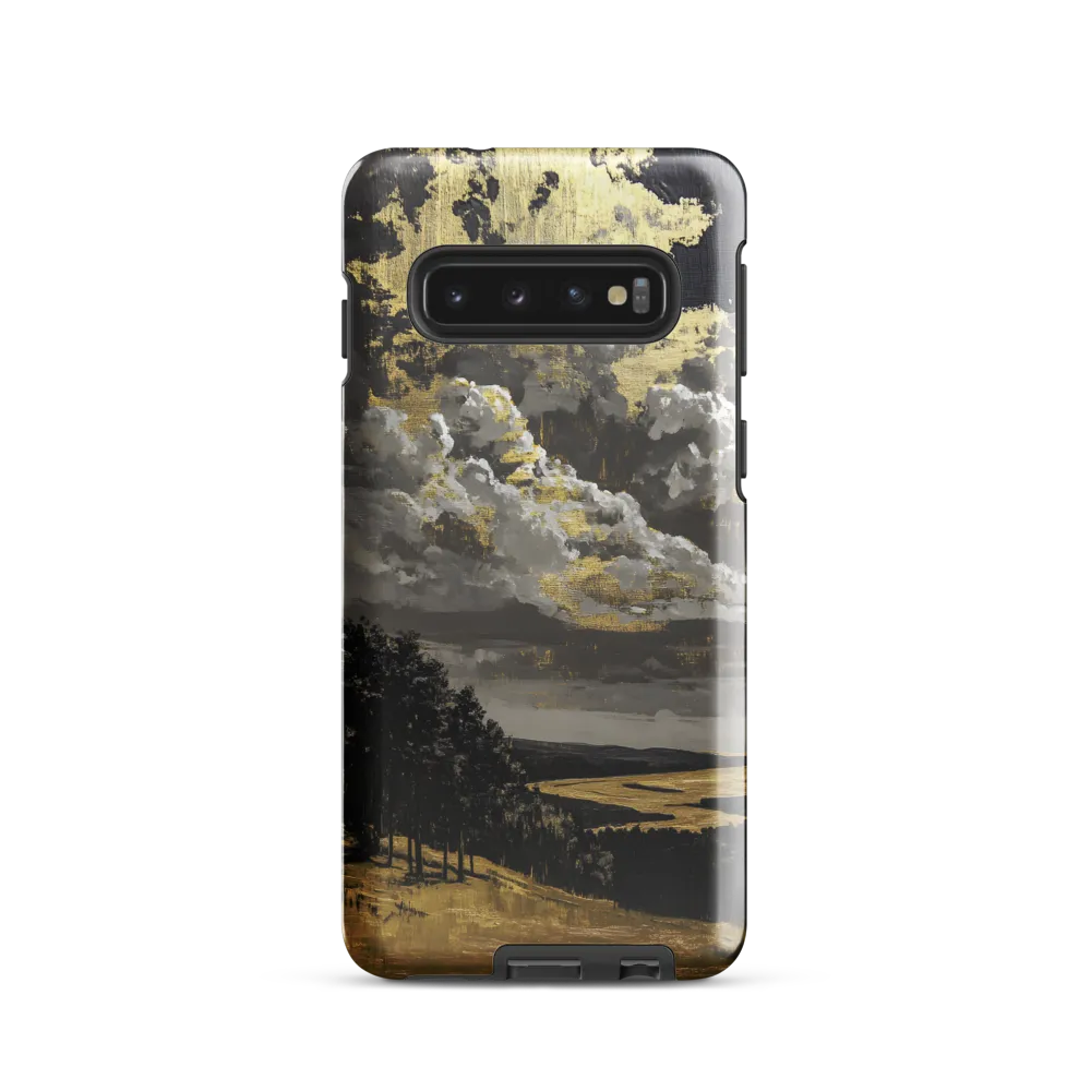 Golden Serenity in a Dramatic Sky
