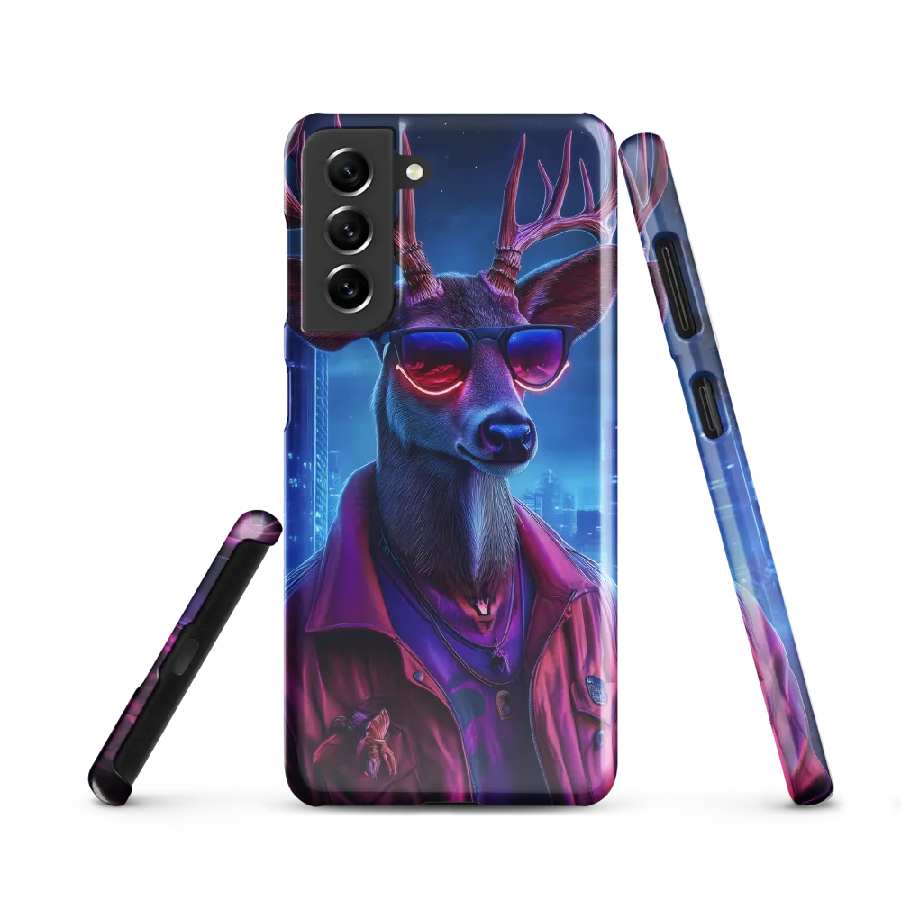 Urban Serenade: The Cool Deer | Phone Case |  S21 | Snap Case | Glossy