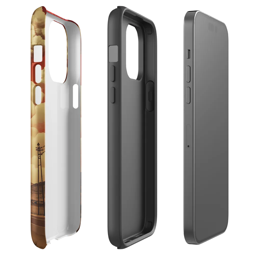 Defiant Spirit in a Surreal Landscape | Phone Case |  14 Pro Max | Tough Case | Glossy