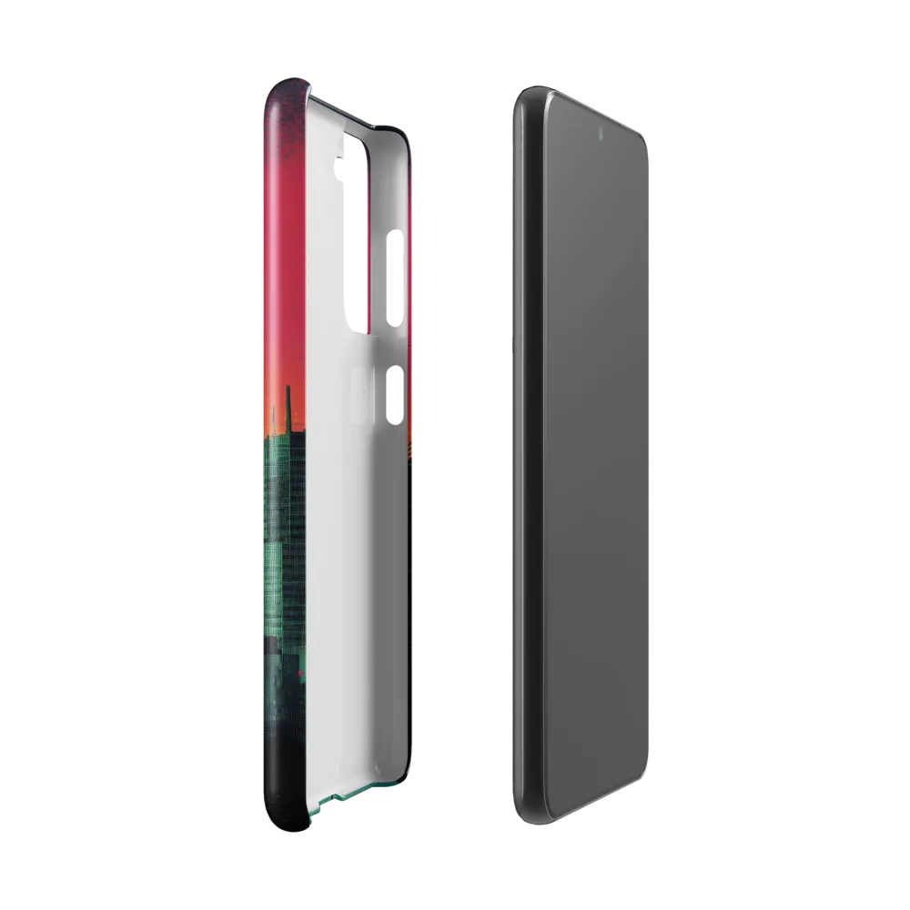 Solitude in a Neon City | Phone Case |  S21 | Snap Case | Glossy