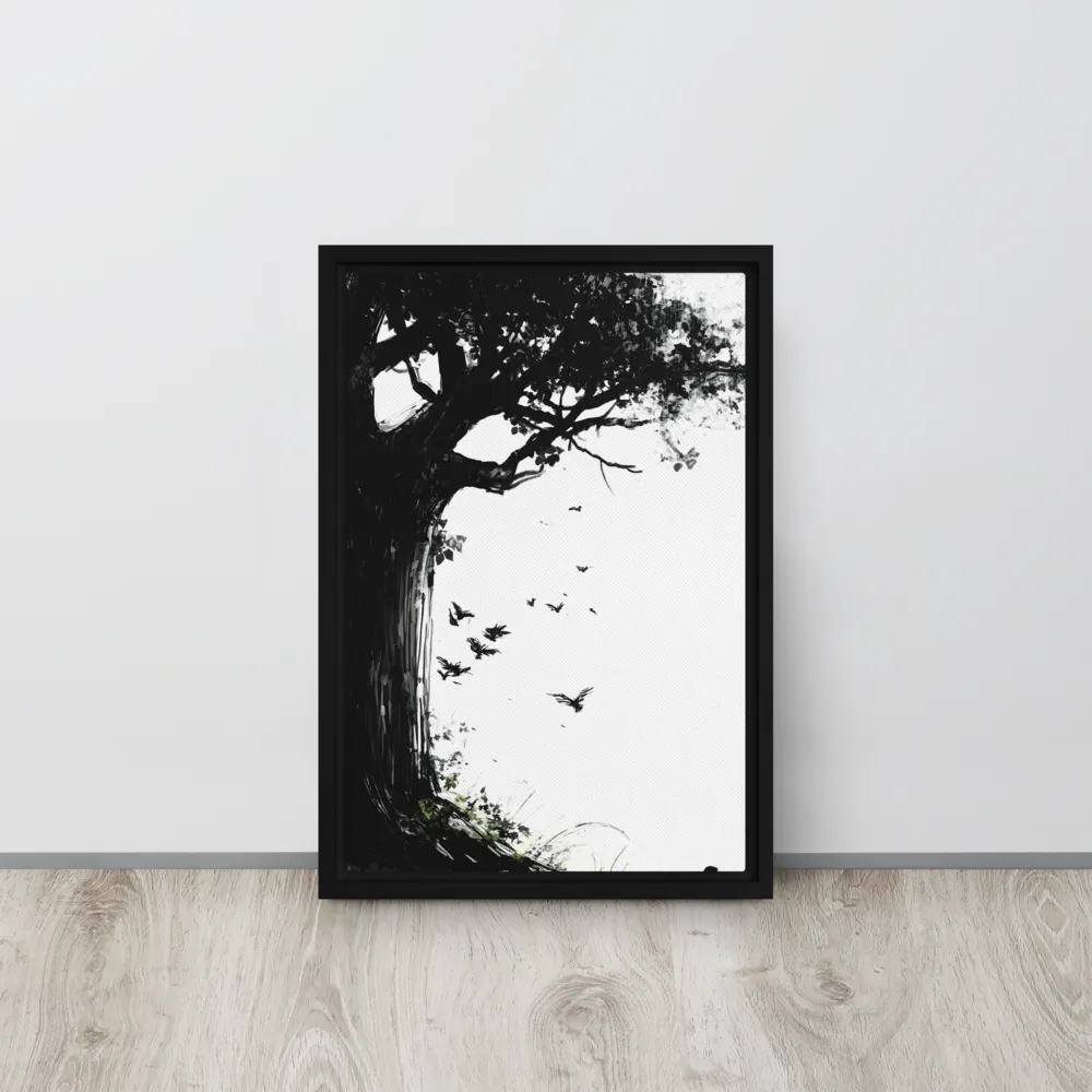 Whispers of Nature | Canvas with Black Frame | 12″×18″