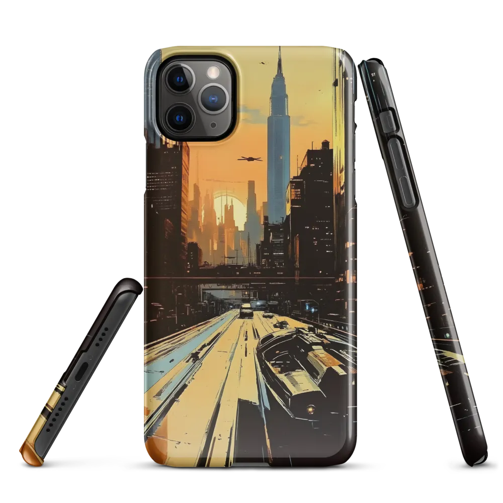 Metro Nexus: A Futuristic Cityscape | Phone Case |  11 Pro Max | Snap Case | Glossy