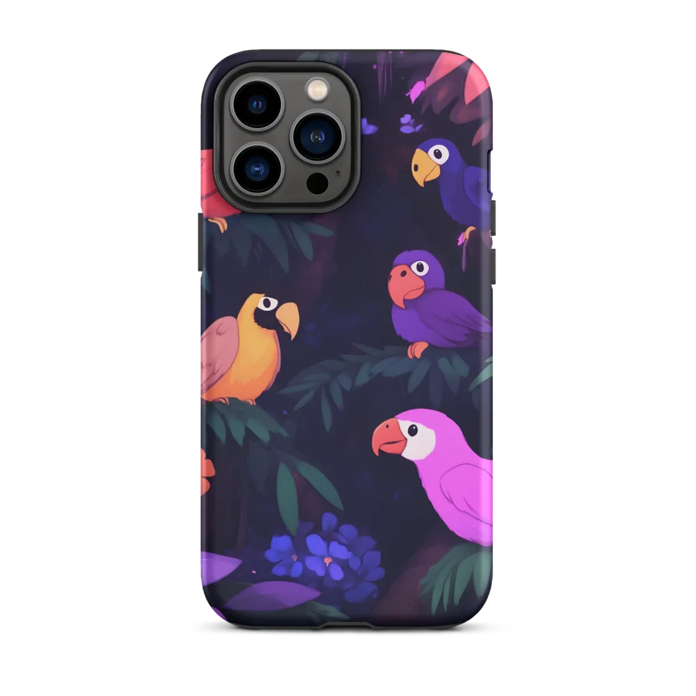 Tropical Parrot Playground | Phone Case |  13 Pro Max | Tough Case | Matte