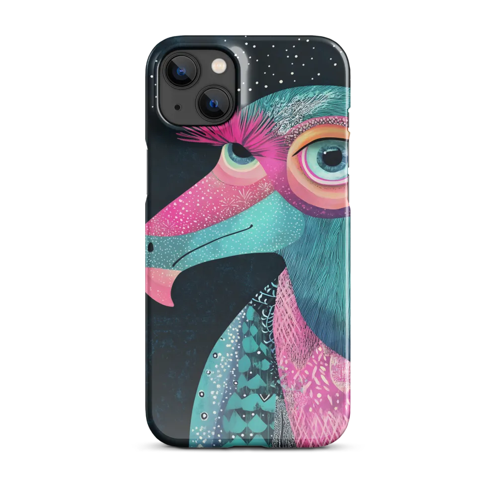 Whimsical Vulture: A Dance of Colors | Phone Case |  14 Plus | Snap Case | Glossy