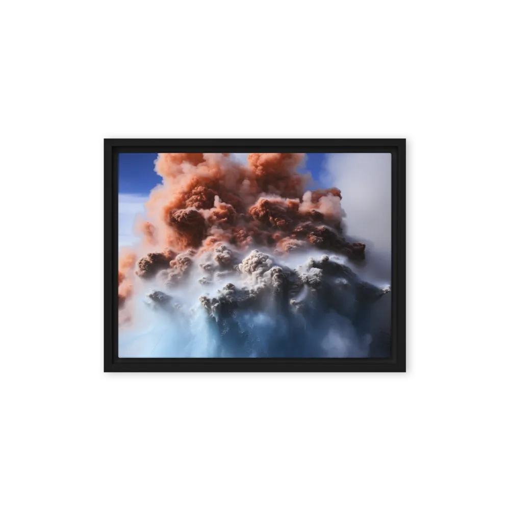 Eruption of Elements | Canvas with Black Frame | 12″×16″