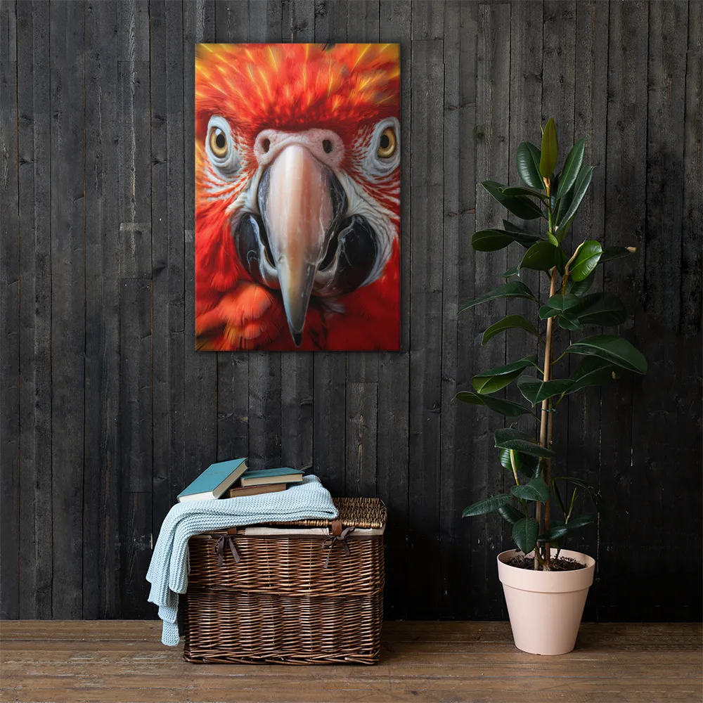 The Fiery Gaze of the Parrot