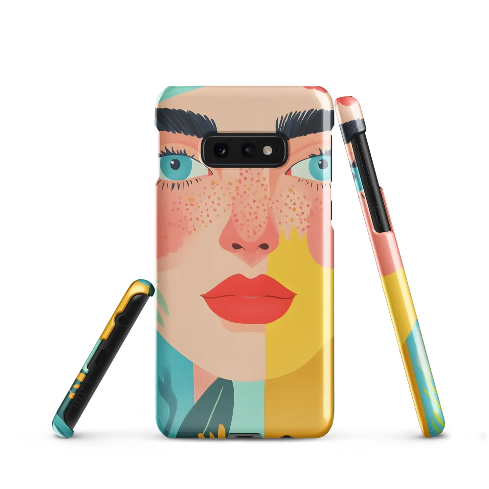 Floral Serenity: A Modern Portrait