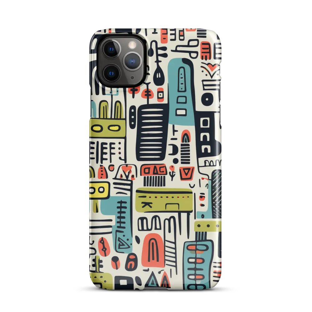 Urban Whimsy: A Playful Cityscape | Phone Case |  11 Pro Max | Snap Case | Glossy