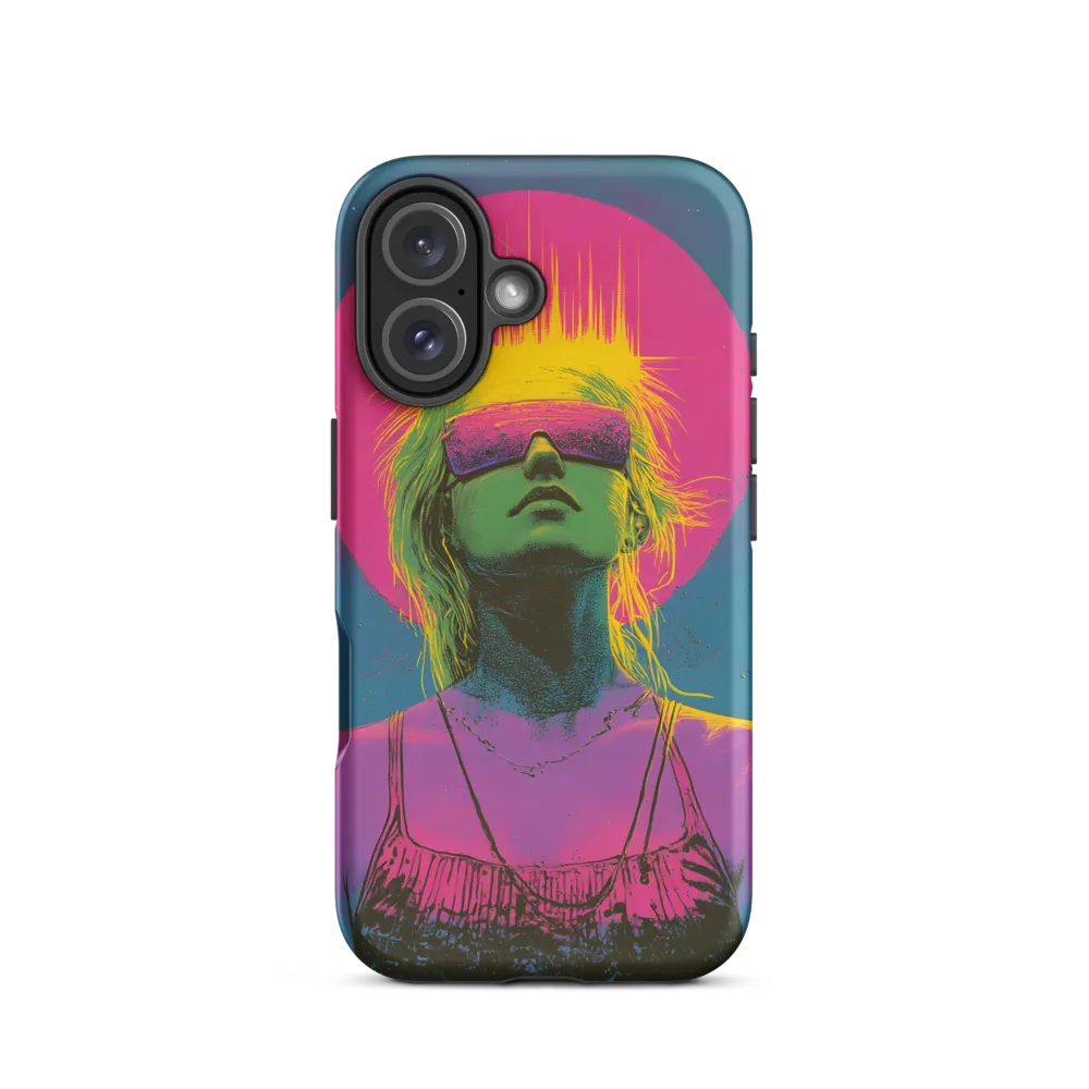 Neon Dreams: Portrait of a Modern Muse | Phone Case