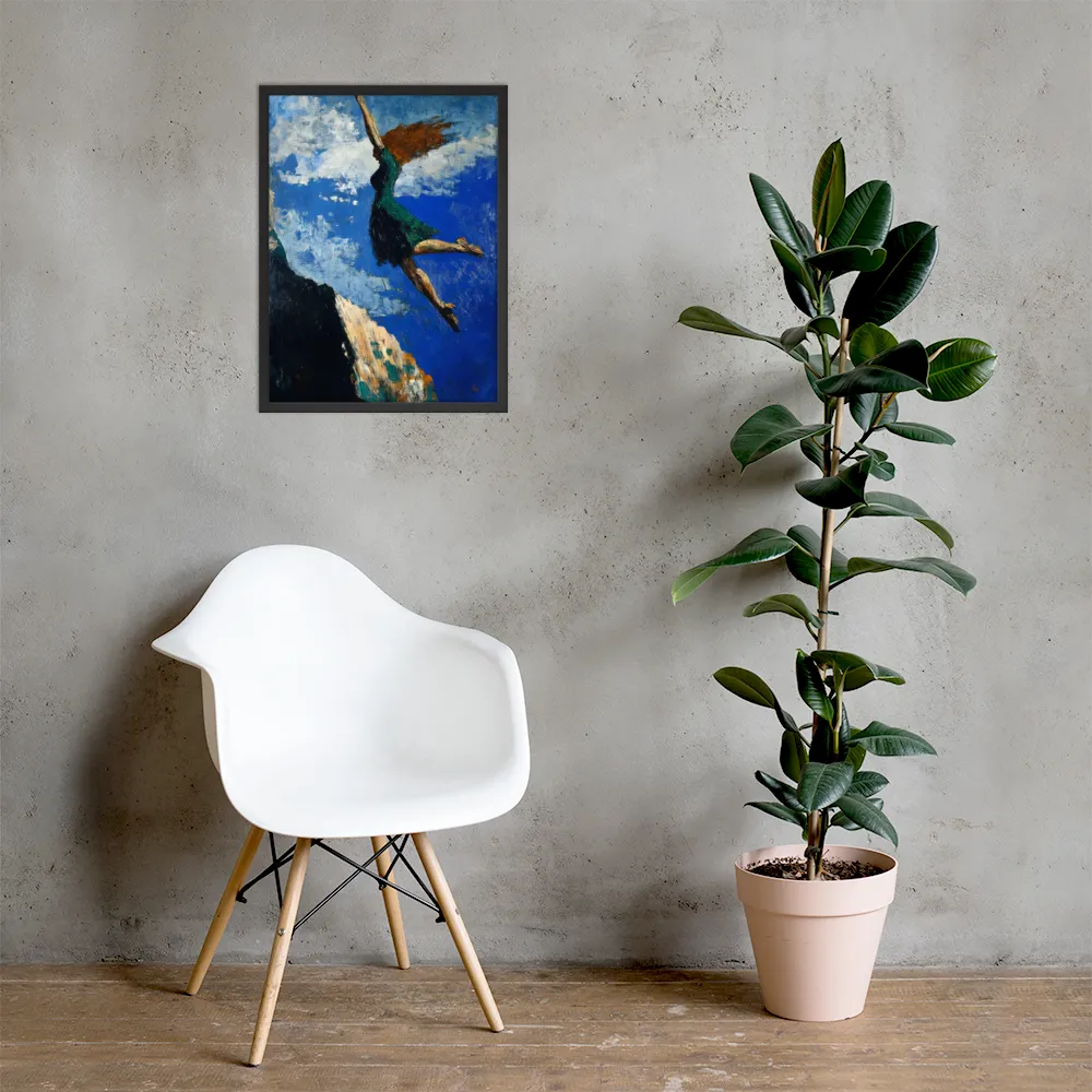 Boundless Ascent | Poster with Black Frame | 18″×24″