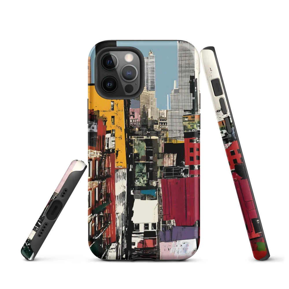 Urban Collage: A Vivid Cityscape | Phone Case |  12 Pro | Tough Case | Matte