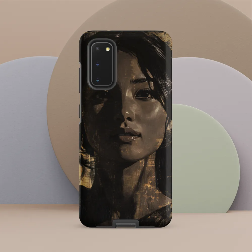 Golden Gaze: A Contemporary Portrait