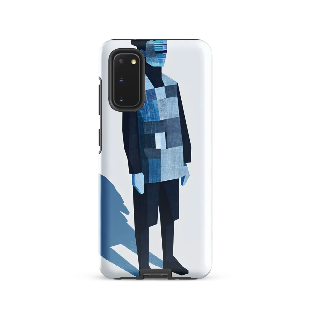 Patchwork Figure in Blue