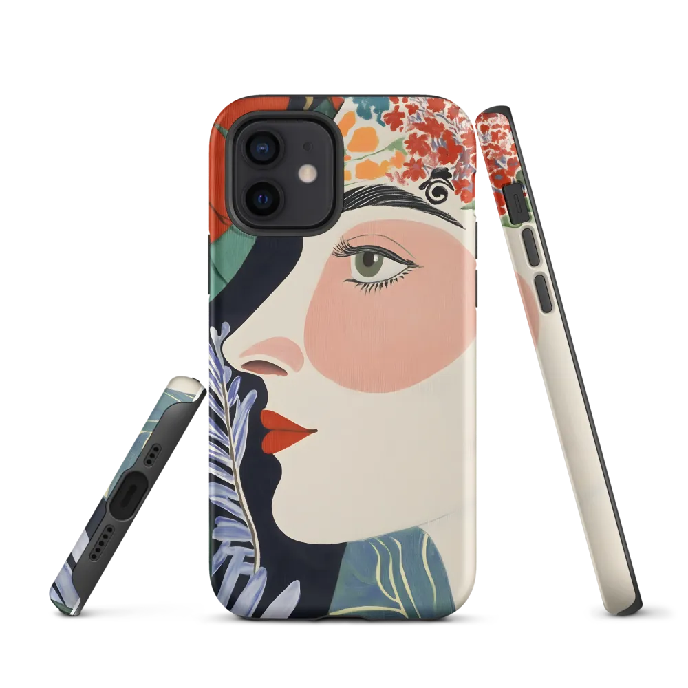 Floral Serenade: A Modern Portrait