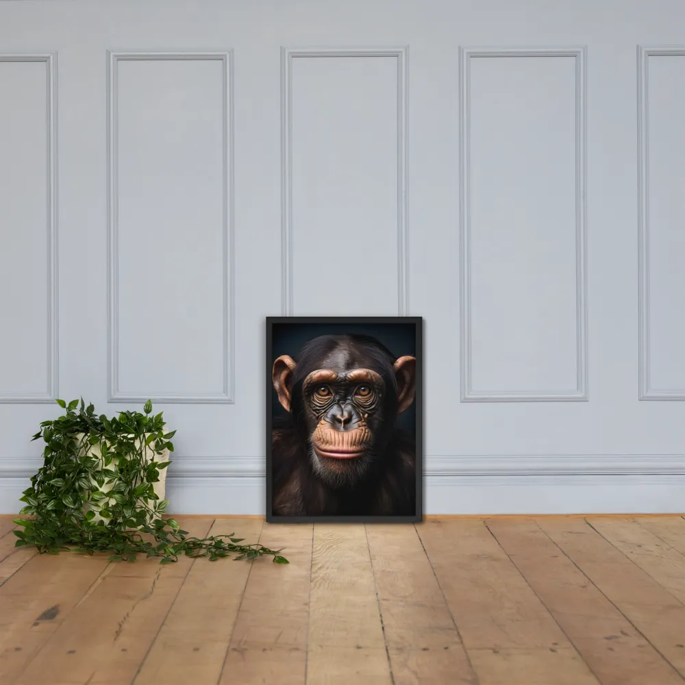 Whispers of Curiosity | Poster with Black Frame | 18″×24″