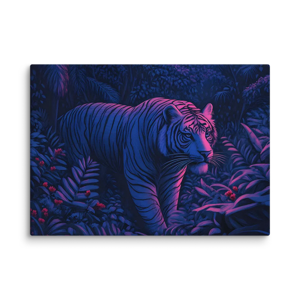 Mystic Prowler: The White Tiger in the Jungle | Canvas | 20″×28″